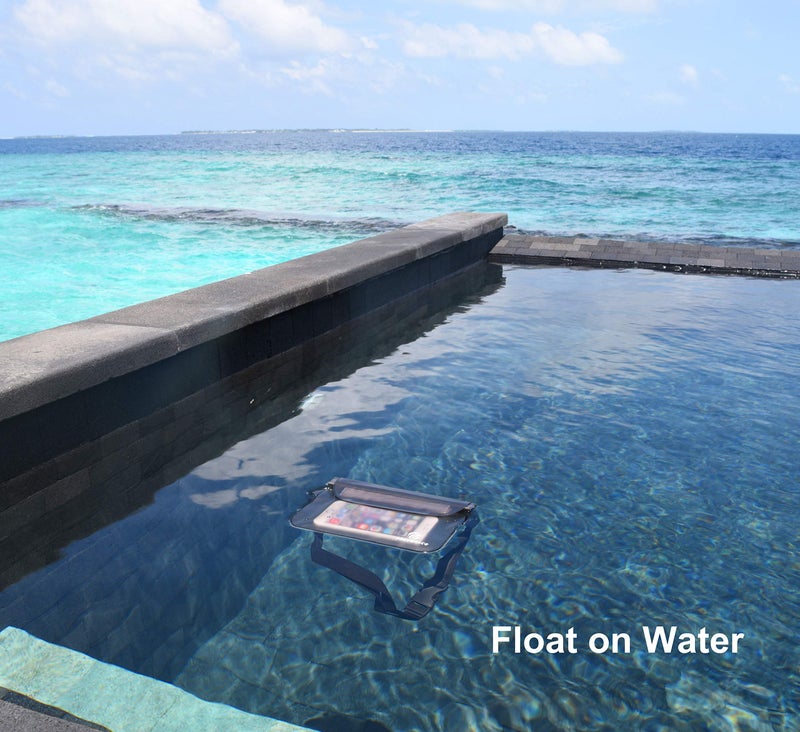 Freegrace Premium Waterproof Waist Pouches Set - Best Way to Keep Your Phone and Valuables Dry and Safe - Perfect for Boating Swimming Snorkeling Kayaking Beach Pool Water Parks (Gray + Blue) - Image 5